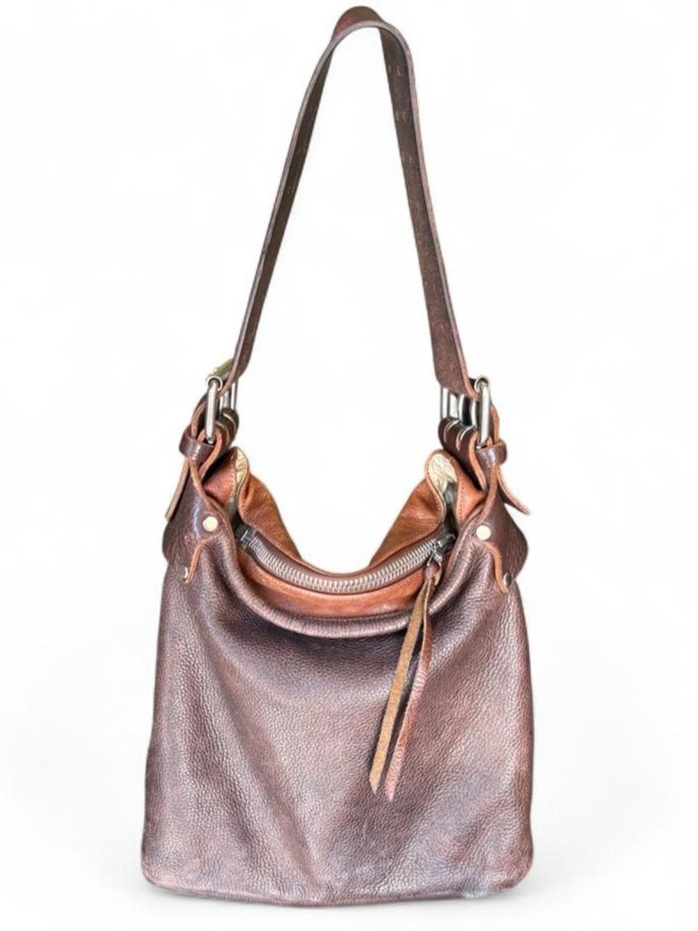 Y2K Tylie Malibu slouchy leather belt strap bag